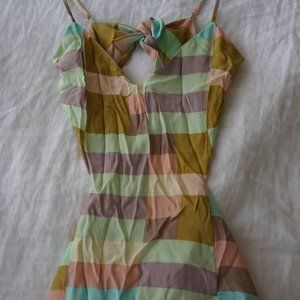 Mara Hoffman Flag Stripe Tie Back Dress